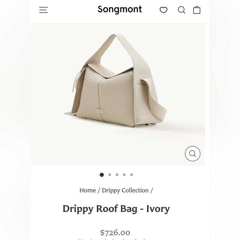 Songmont Drippy Roof Bag in Ivory